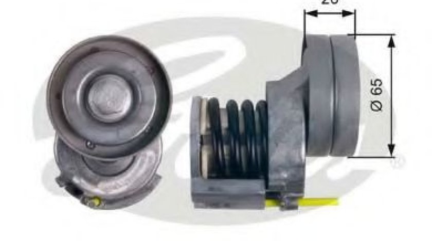 Rola intinzator,curea transmisie VW GOLF PLUS (5M1, 521) (2005 - 2013) GATES T39023 - produs NOU
