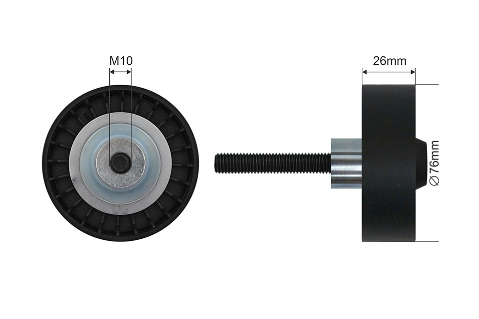 ROLA INTINZATOR CUREA TRANSMISIE, VW GOLF V,VI/VII, JETTA V/VI, PASSAT 05-, TIGUAN 07-17, TOUAREG 10-, TOURAN 03-10, SKODA FABIA II, OCTAVIA II, ROOMSTER,M SUPERB II, YETI, SEAT IBIZA 02-, LEON 05-12, AUDI A1, A3 03-13, A4/A5 08-, A6 06-, A7, Q5, Q7