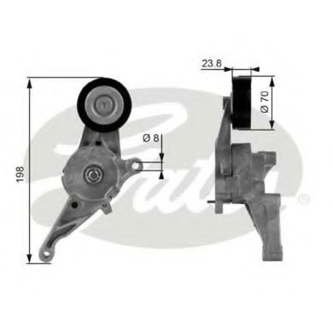 Rola intinzator,curea transmisie VW GOLF V Variant (1K5) (2007 - 2009) GATES T38436 piesa NOUA