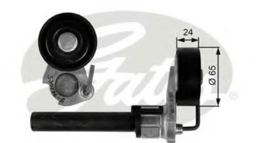 Rola intinzator,curea transmisie VW GOLF VI Cabriolet (517) (2011 - 2016) GATES T39087 piesa NOUA