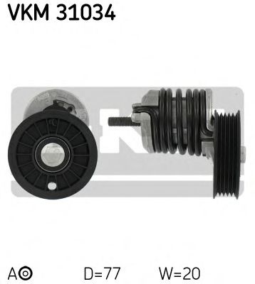 Rola intinzator,curea transmisie VW PASSAT Variant (3B5) (1997 - 2001) SKF VKM 31034 piesa NOUA