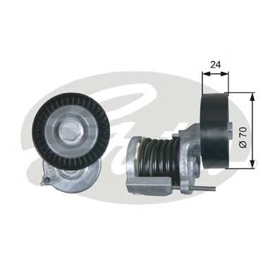 Rola intinzator,curea transmisie VW PASSAT ALLTRACK (365) (2012 - 2014) GATES T38427 piesa NOUA