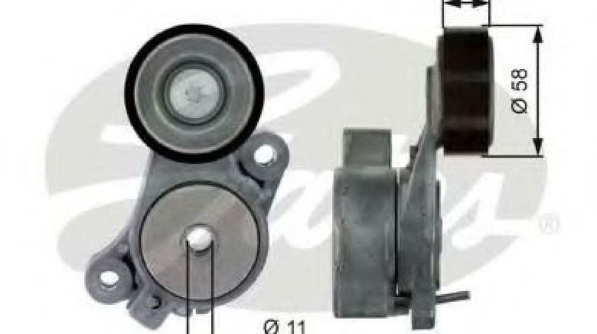 Rola intinzator,curea transmisie VW TIGUAN (5N) (2007 - 2016) GATES T39040 piesa NOUA