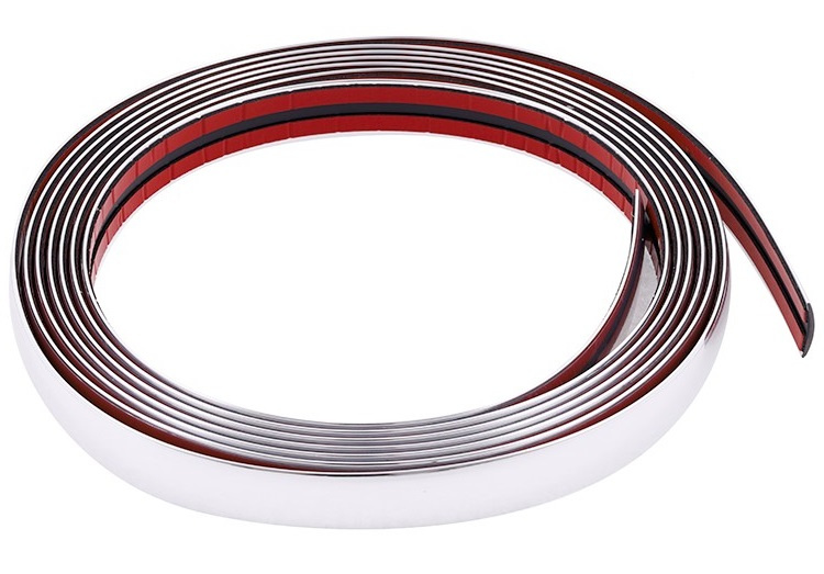 Rola Ornament Banda Decorativa Crom Cu Adeziv 26 mm x 5 m Carmotion 58992