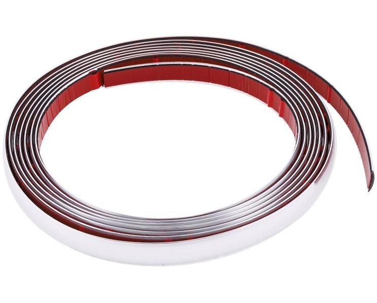 Rola Ornament Banda Decorativa Crom Cu Adeziv 2mmX5m Carmotion 58991