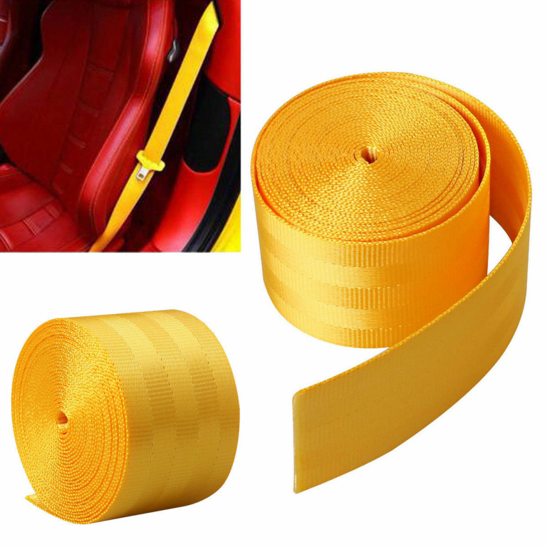 Rola Pentru Centura Auto Material Galben