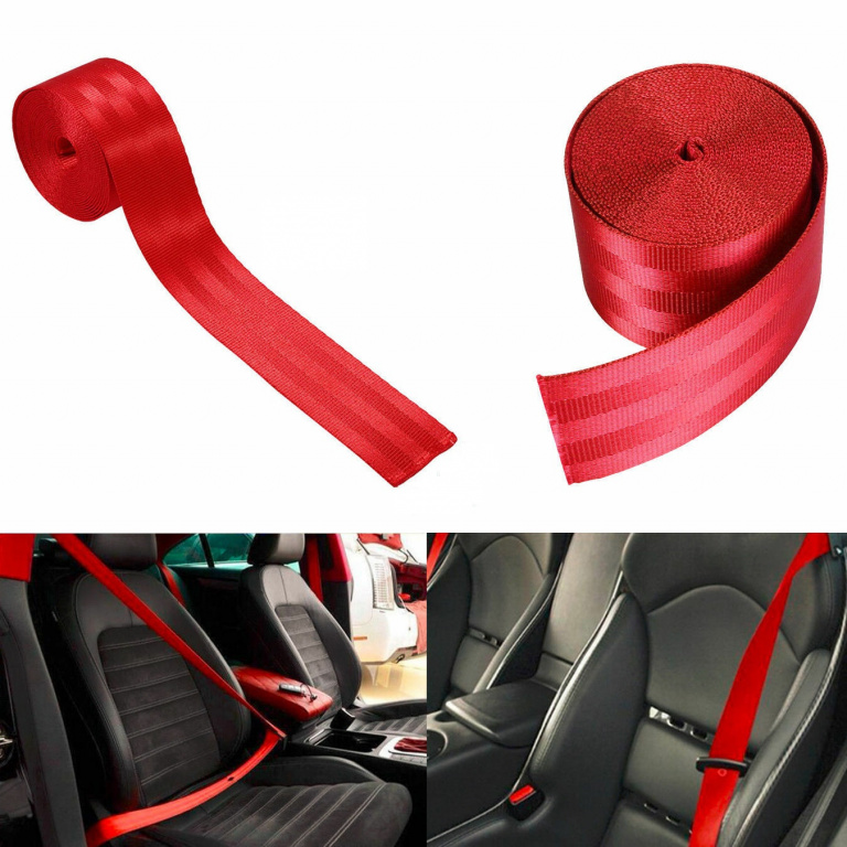Rola Pentru Centura Auto Material Rosu