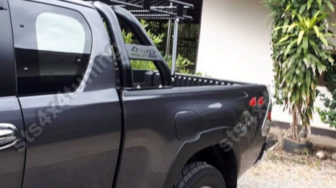 ROLLBAR CU PORTBAGAJ TOYOTA HILUX REVO 2016-2018 BK[V4][OFF-ROAD STYLE]