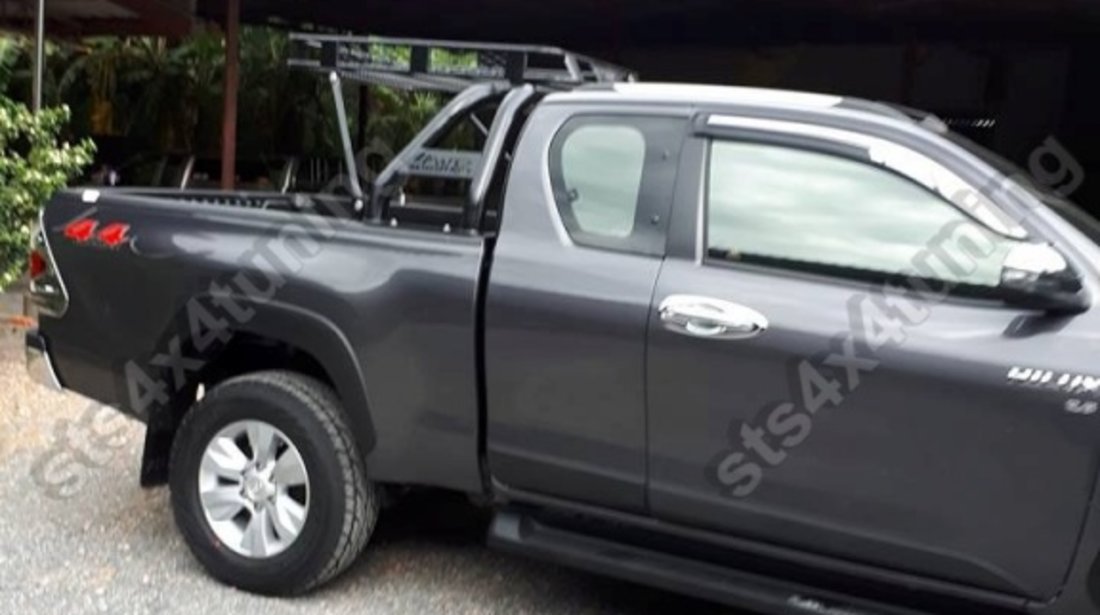 ROLLBAR CU PORTBAGAJ TOYOTA HILUX REVO 2016-2018 BK[V4][OFF-ROAD STYLE]