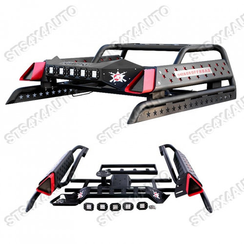 ROLLBAR HEAVYDUTY CU LED SI SUPORT ROATA FORD RANGER T6 T7 T8 2012-2022 [V18]