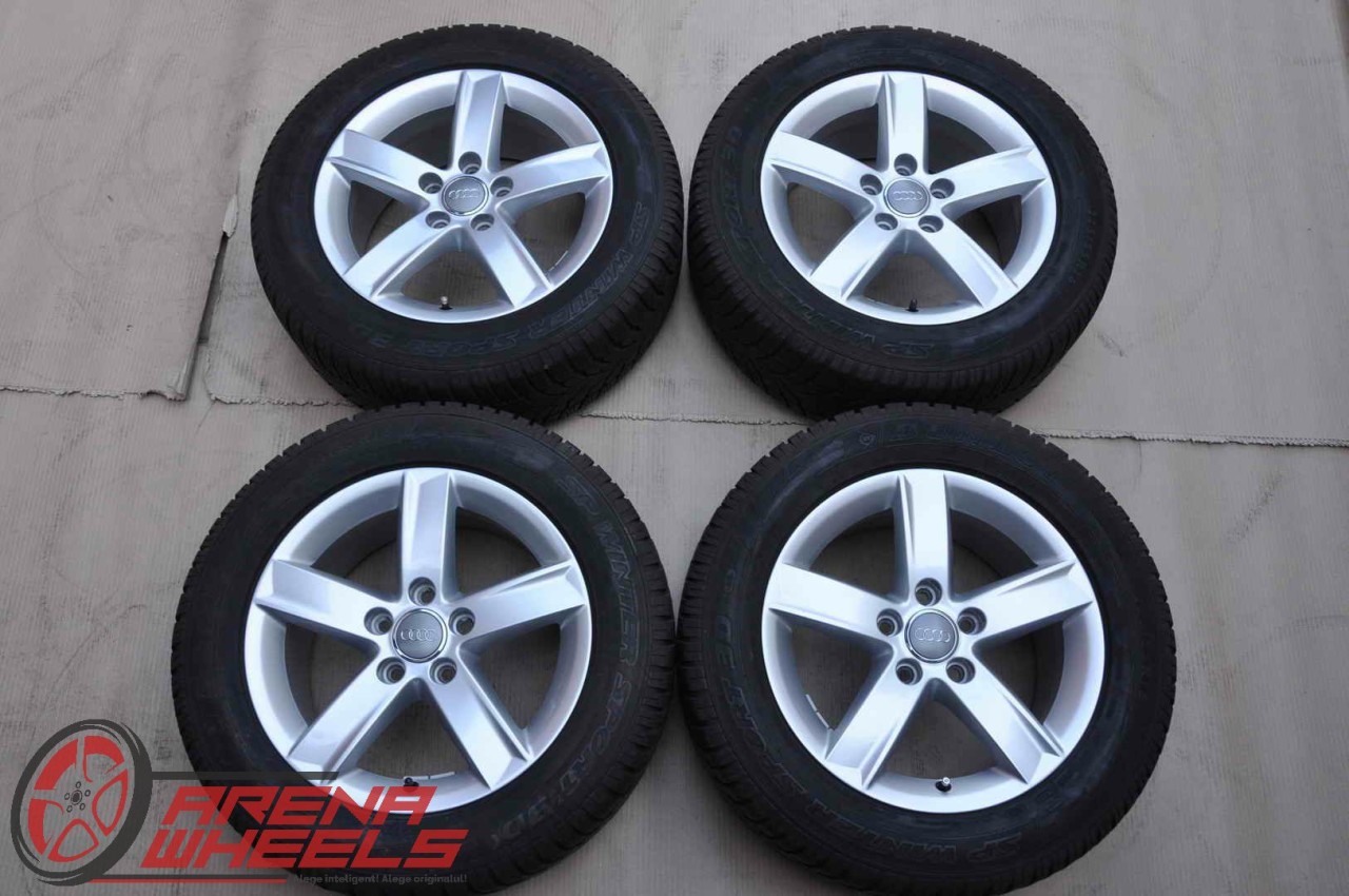 Roti Iarna 16 inch Originale Audi A4 8K B8 Dunlop 225/55 R16