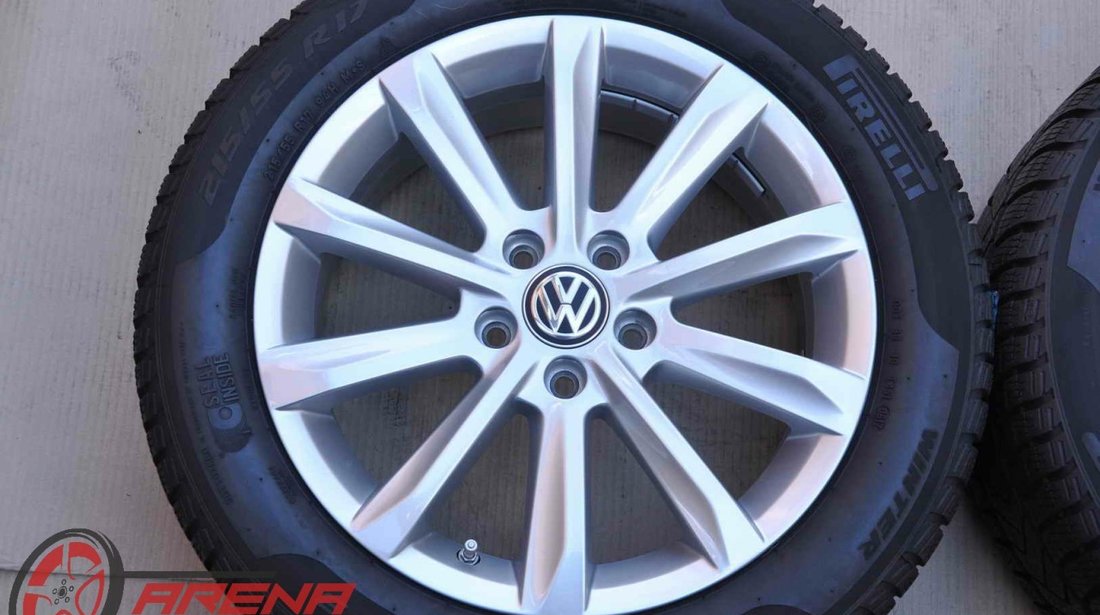 Roti Iarna 17 inch Originale VW Passat B8 3G Pirelli 215/55 R17