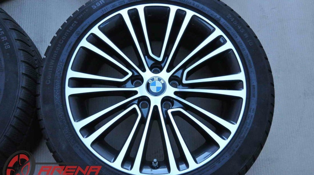 Roti Iarna 18 inch Originale BMW Seria 5 G30 G31 Bicolor Continental 245/45 R18 Runflat