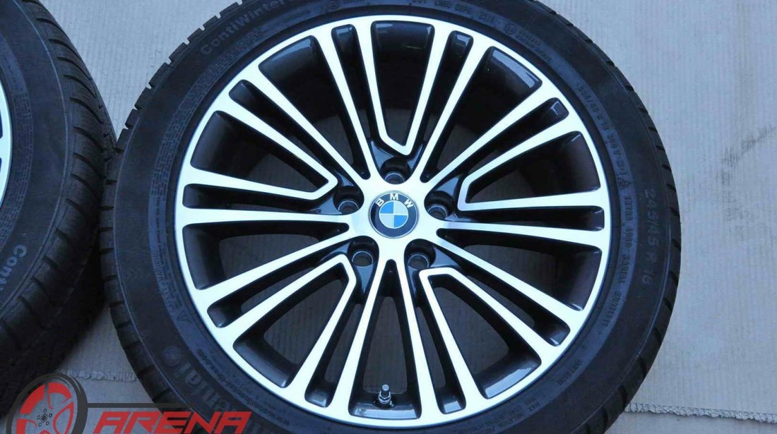 Roti Iarna 18 inch Originale BMW Seria 5 G30 G31 Bicolor Continental 245/45 R18 Runflat