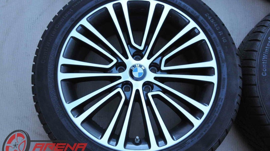 Roti Iarna 18 inch Originale BMW Seria 5 G30 G31 Bicolor Continental 245/45 R18 Runflat