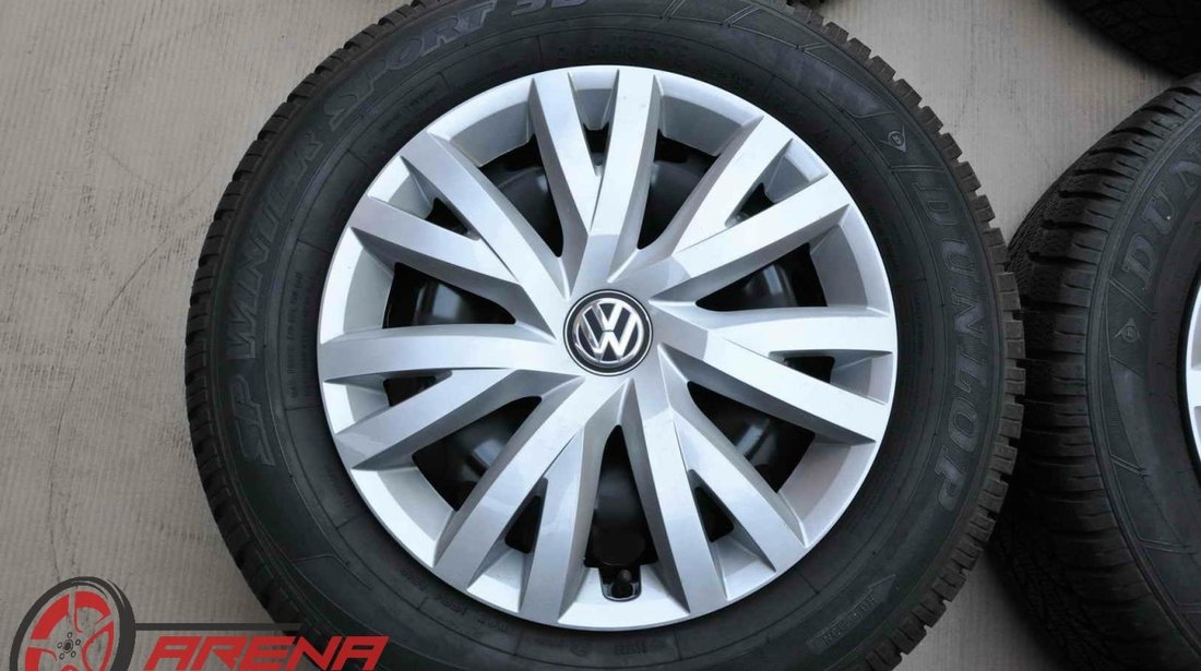 Roti Iarna Tabla 16 inch Originale VW Beetle Passat Skoda Superb Dunlop 215/60 R16