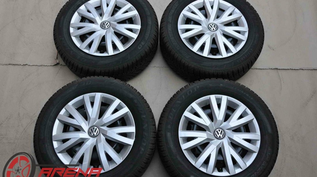 Roti Iarna Tabla 16 inch Originale VW Beetle Passat Skoda Superb Dunlop 215/60 R16