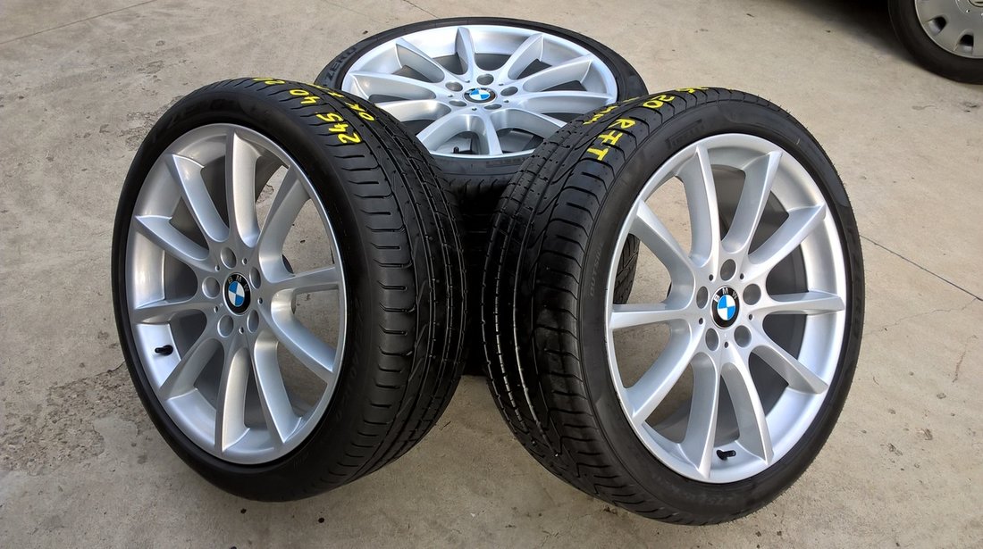 Roti vara 20 toli originale bmw seria 5 , 5 gt , 7 x3 x4 cu anvelope pirelli p zero run flat