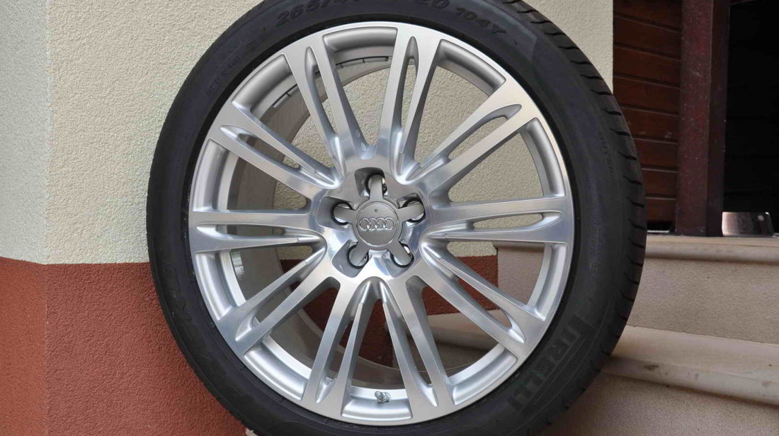 Roti Vara Noi 20 inch Originale Audi A8 4H 4N Pirelli 265/40 R20