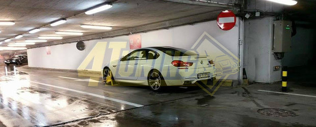Rovana Plumb loveste din nou: BMW-ul M6 parcat pe interzis, cu rotile blocate