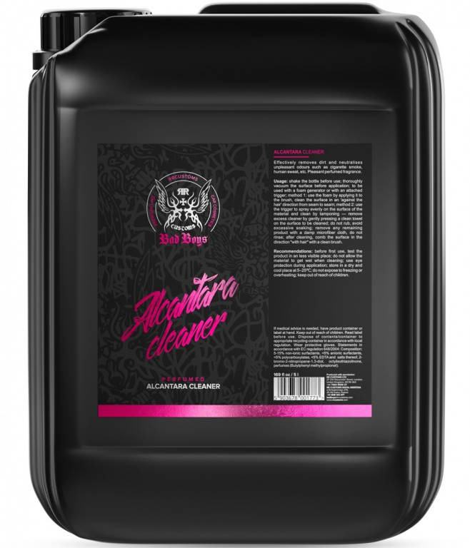 RR Customs Bad Boys Alcantara Cleaner Solutie Curatat Piele Alcantara 5L BB65055L