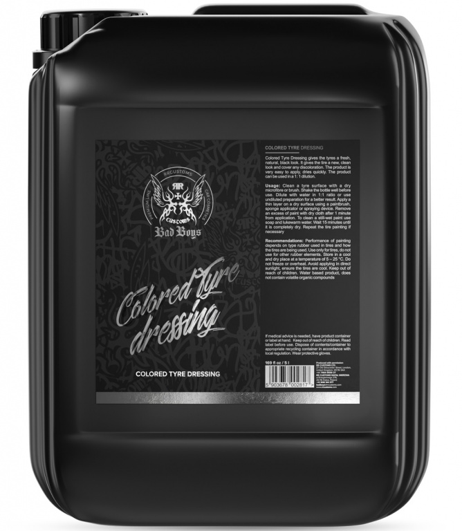 RR Customs Bad Boys Colored Tyre Dressing Solutie Lustruit Jante 5L BB6185