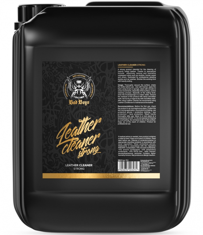 RR Customs Bad Boys Leather Cleaner Strong Solutie Curatat Piele 5L BB6100