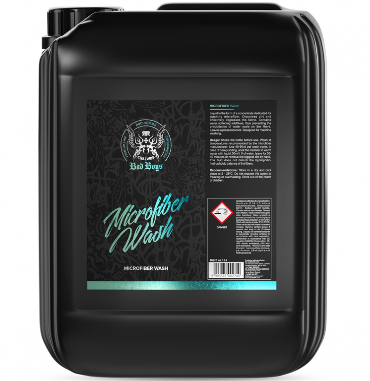 RR Customs Bad Boys Microfiber Wash Solutie Curatat Microfibra 5L BB2013
