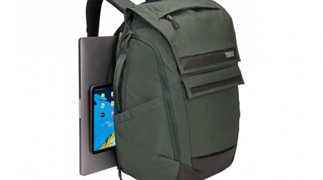 Rucsac urban cu compartiment laptop Thule Paramount 27L Racing Green