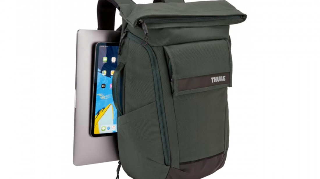 Rucsac urban cu compartiment laptop Thule Paramount 24L Racing Green