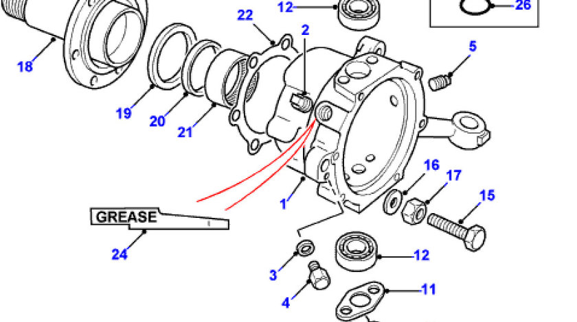 Rulment ace roata fata Defender (poz.21) LAND ROVER AM FTC861