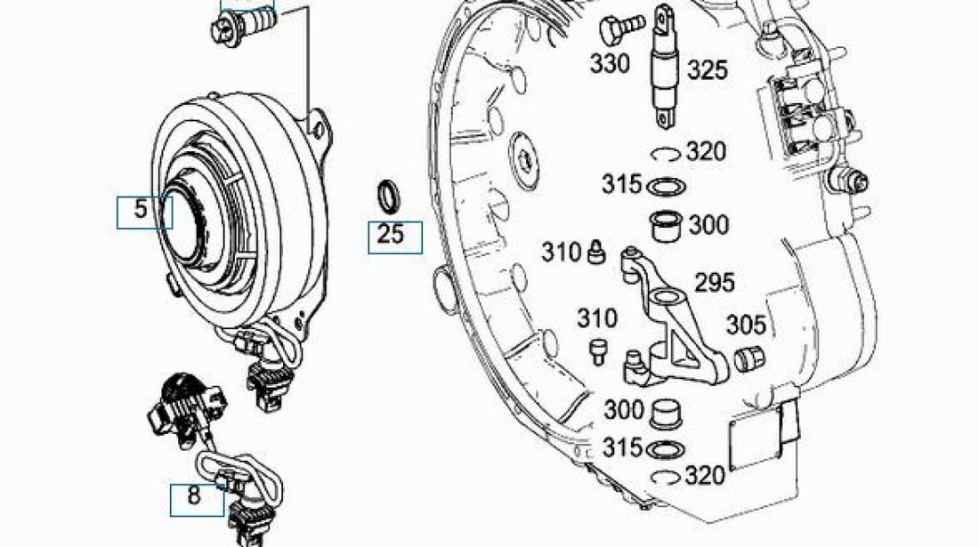 Rulment ambreiaj Mercedes Actros MP4 SACHS A0032502115