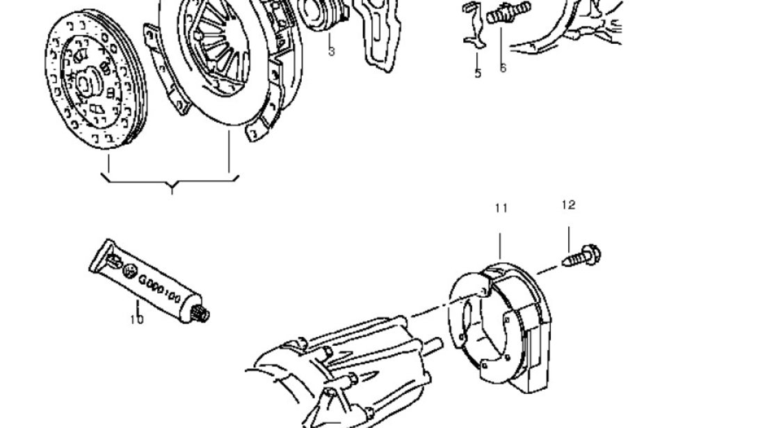 Rulment ambreiaj Vw Touareg motor 2,5 TDI SACHS 08D 141 165 A