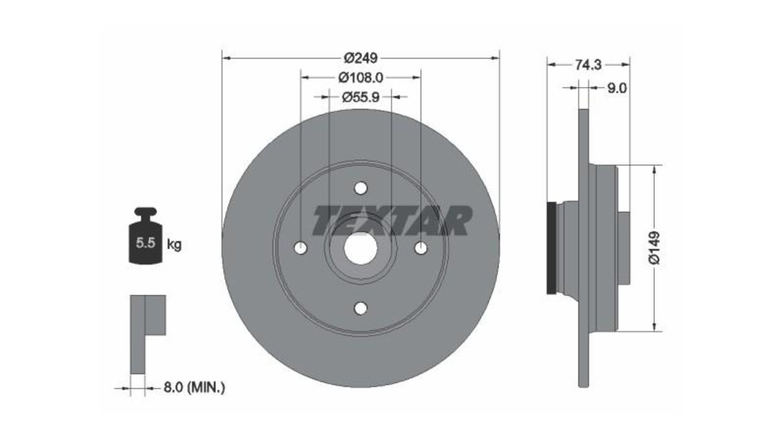 Rulment butuc roata Peugeot 3008 2009-2016 #2 050436B