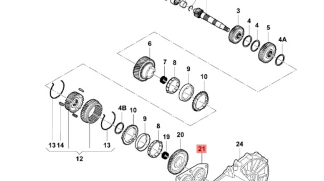 Rulment cutie viteza Skoda Fabia (6Y2) Hatchback 2006 1.4 TDI SKODA FABIA (6Y2) [ 1999 - 2008 ] OEM VKT 1000