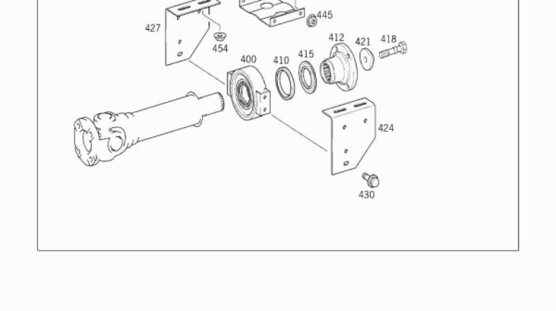 Rulment intermediar cardan Mercedes Atego 1 AUGER 389 410 02 22