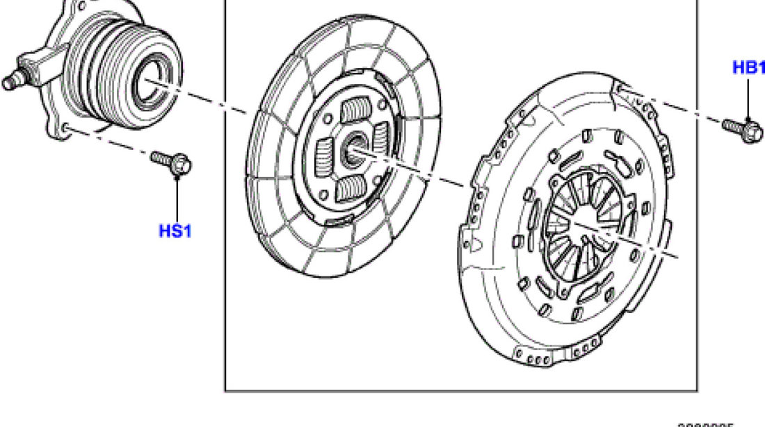 Rulment presiune ambreiaj motor 2,7TD Land Rover LAND ROVER AM LR014290