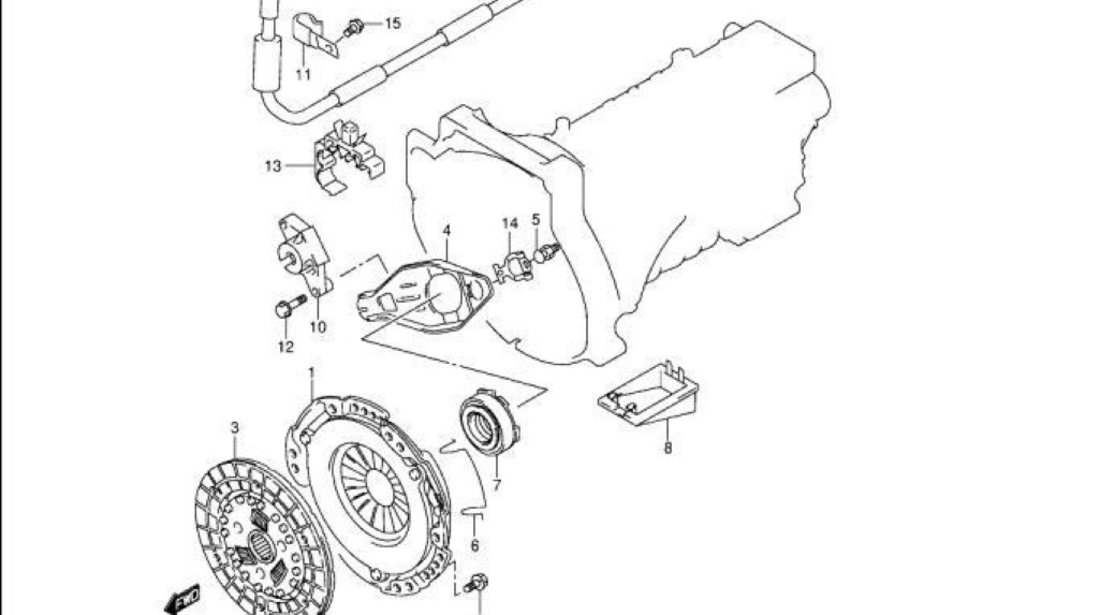 Rulment presiune ambreiaj Suzuki Jimny motor 1,5 DDiS JAPANPARTS 23265-78E00