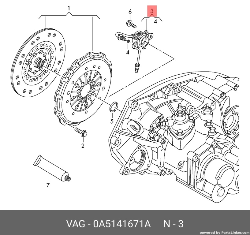 Rulment presiune VW Golf 5 2.0 TDI BMM 2008 OEM 0A5141671A