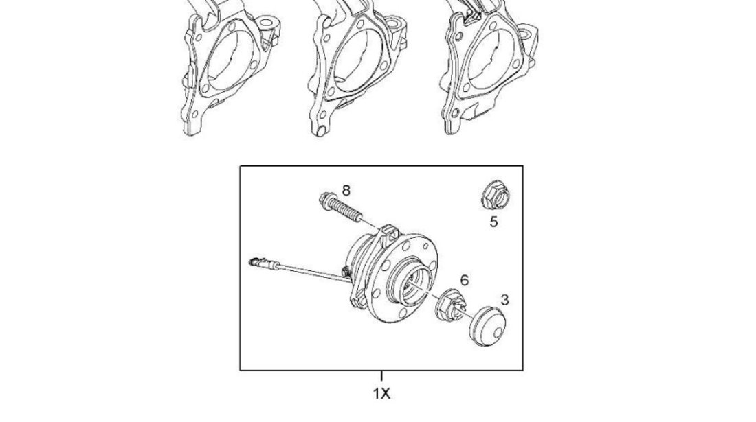 Rulment punte fata Opel Astra H (cu 4 sau 5 gauri) BTA 1 603 253