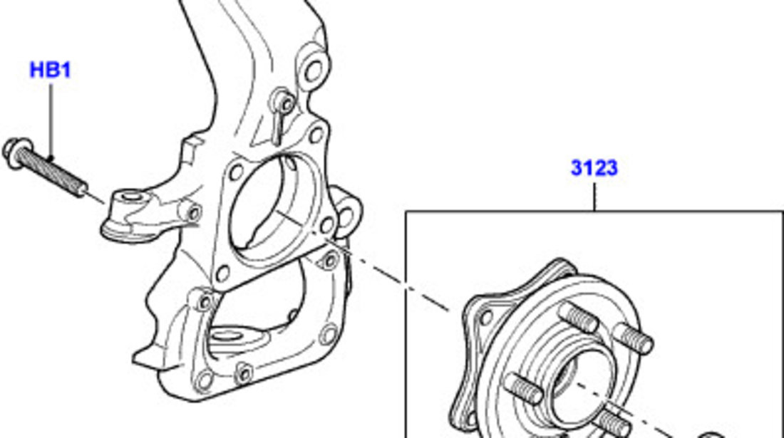 Rulment punte fata Range Rover Sport (butuc) BTA RFM500010