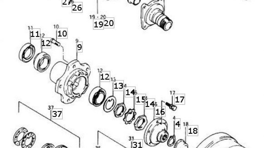 Rulment punte fata Suzuki Samurai BTA 0926541001