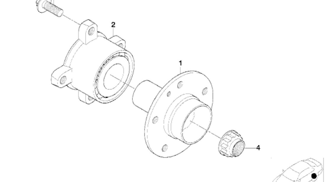 Rulment punte spate (butuc) BMW X5 (E53) FAG 33416764180