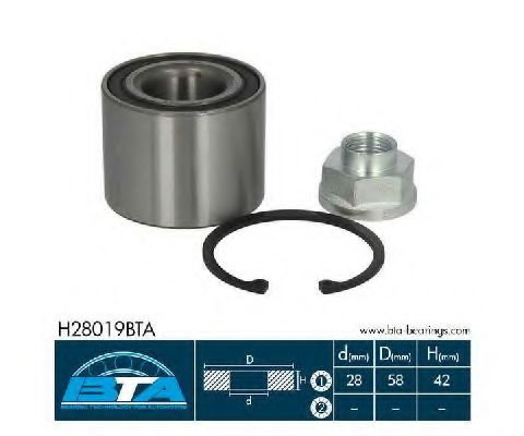 Rulment roata SUZUKI SWIFT III (MZ, EZ) (2005 - 2016) BTA H28019BTA piesa NOUA