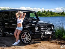 Rusoaica sexy si Mercedes-ul G63 AMG