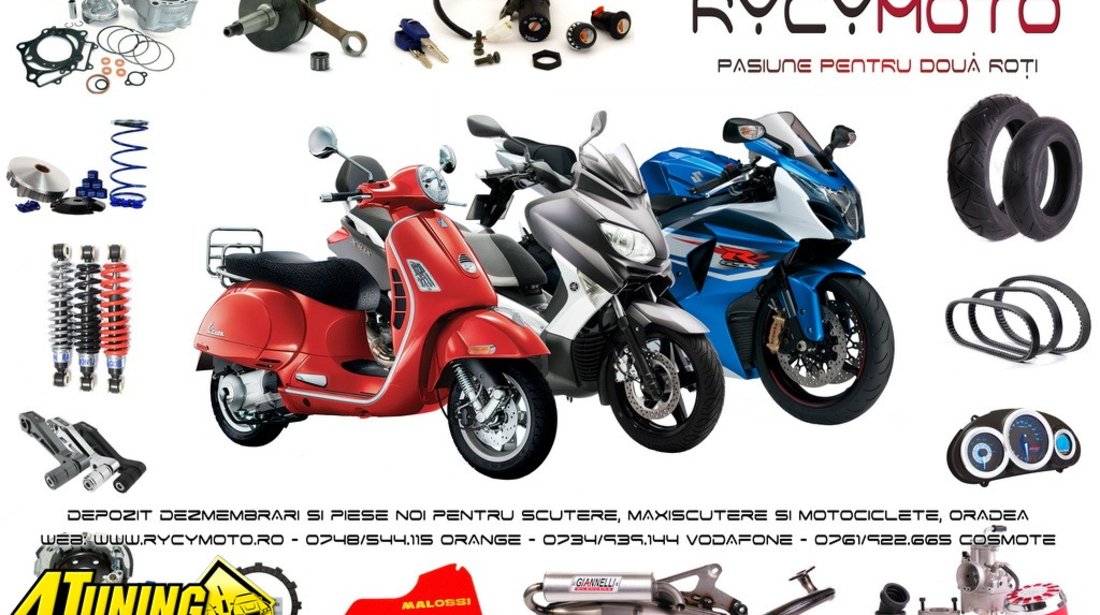 RycyMoto Magazin service dezmembrari piese de schimb scutere maxiscutere si motociclete Oradea