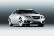 SAAB 9-5 iese la suprafata