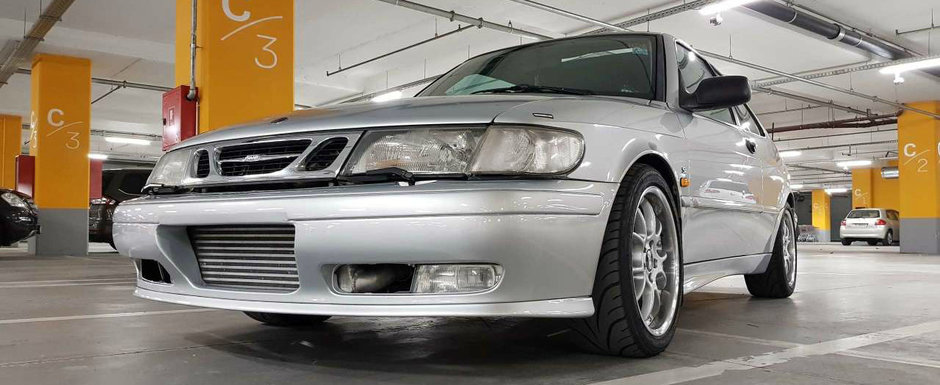 Saab-ul care a bagat frica in BMW-urile croate e acum de vanzare pe internet. Cat costa suedeza cu 480 de cai sub capota