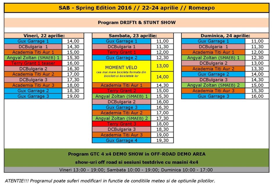 SAB 2016 - Program