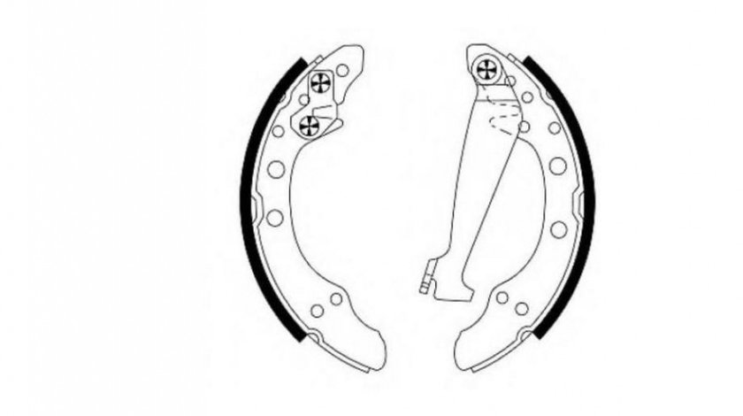 Saboti frana Audi AUDI 80 (89, 89Q, 8A, B3) 1986-1991 #2 007440071A